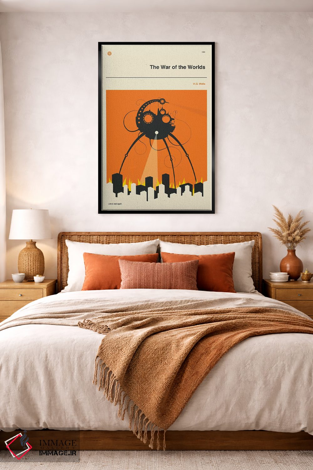 تابلو دکوراتیو جنگ دنیاها اثر جازبری بلو - D4B
