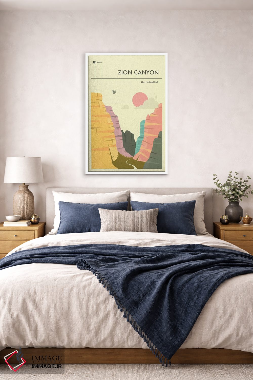 تابلو دکوراتیو Zion National Park II,دره زایان، پارک ملی زایان II اثر جازبری بلو - D6W