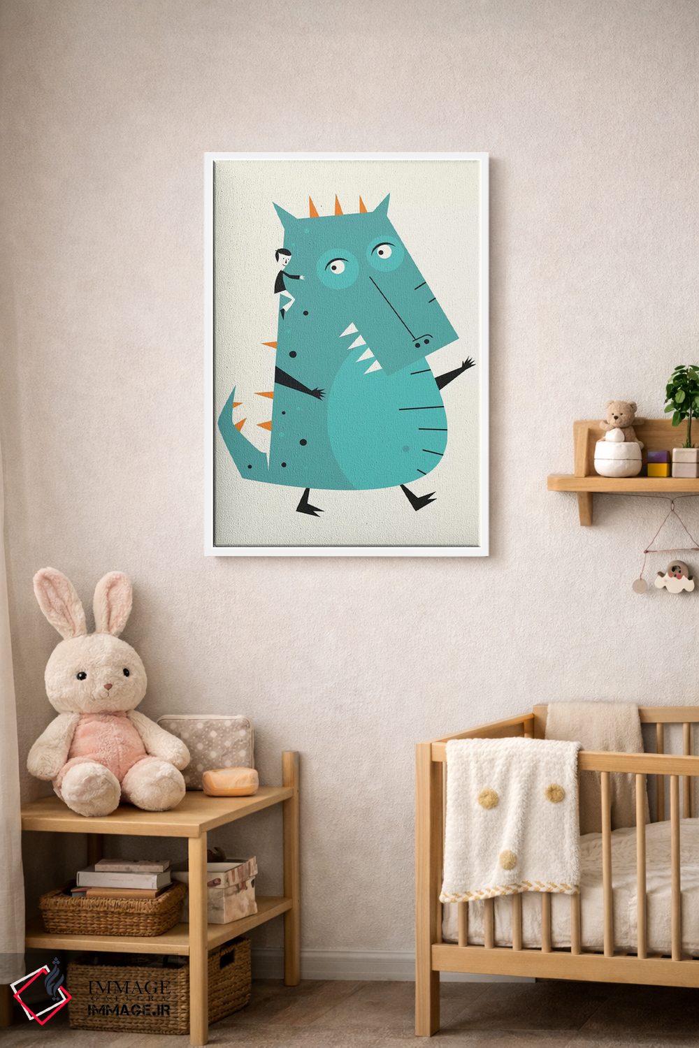 تابلو مدرن هیولا III اثر جازبری بلو - D3W