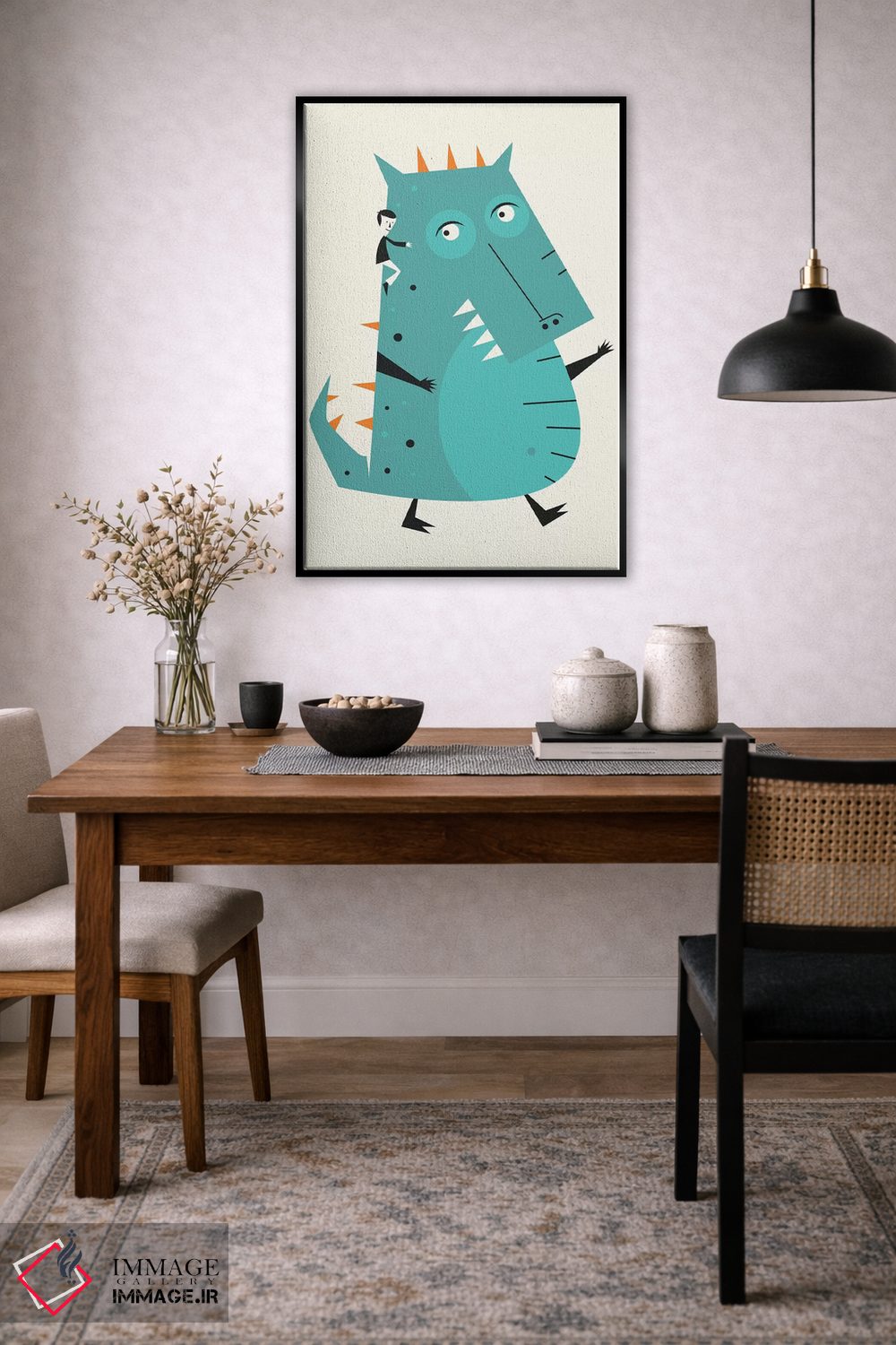 تابلو مدرن هیولا III اثر جازبری بلو - D6B