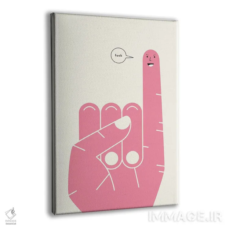 تابلو مدرن قول انگشتی اثر جازبری بلو - نمای پرسپکتیو محصول