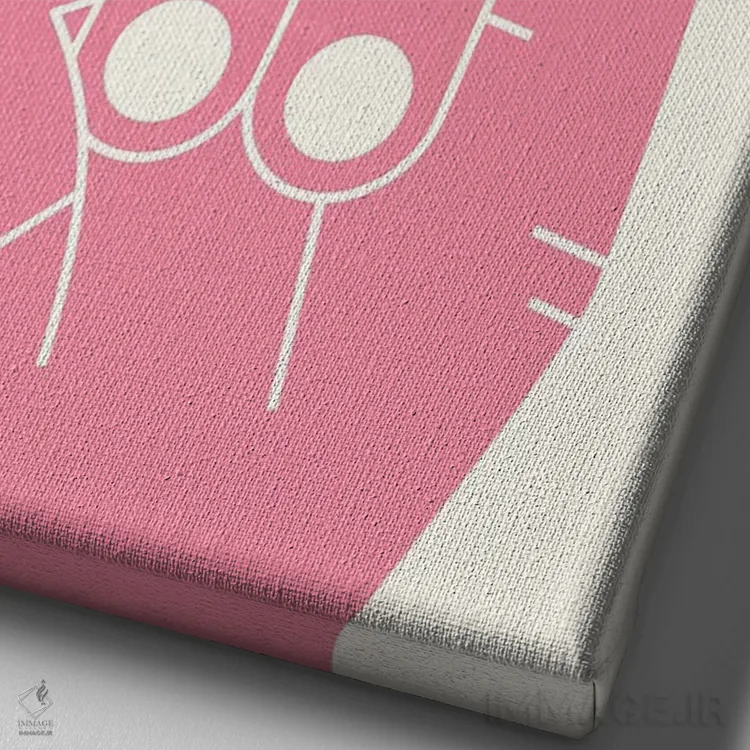 تابلو مدرن قول انگشتی اثر جازبری بلو - نمای نزدیک بافت بوم