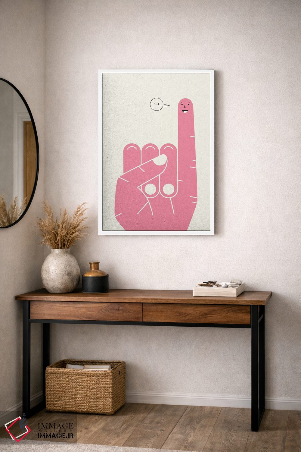 تابلو مدرن قول انگشتی اثر جازبری بلو - D4W