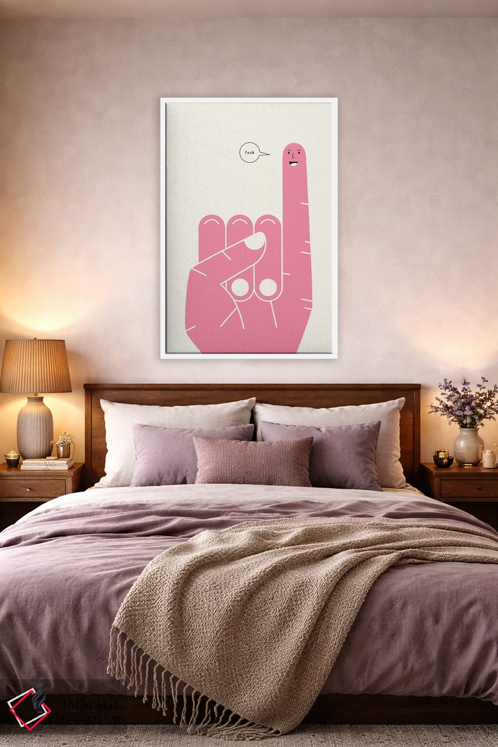 تابلو مدرن قول انگشتی اثر جازبری بلو - D3W