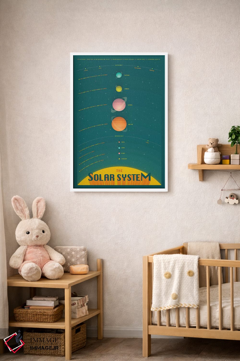 تابلو مدرن منظومه شمسی IV اثر جازبری بلو - D3W