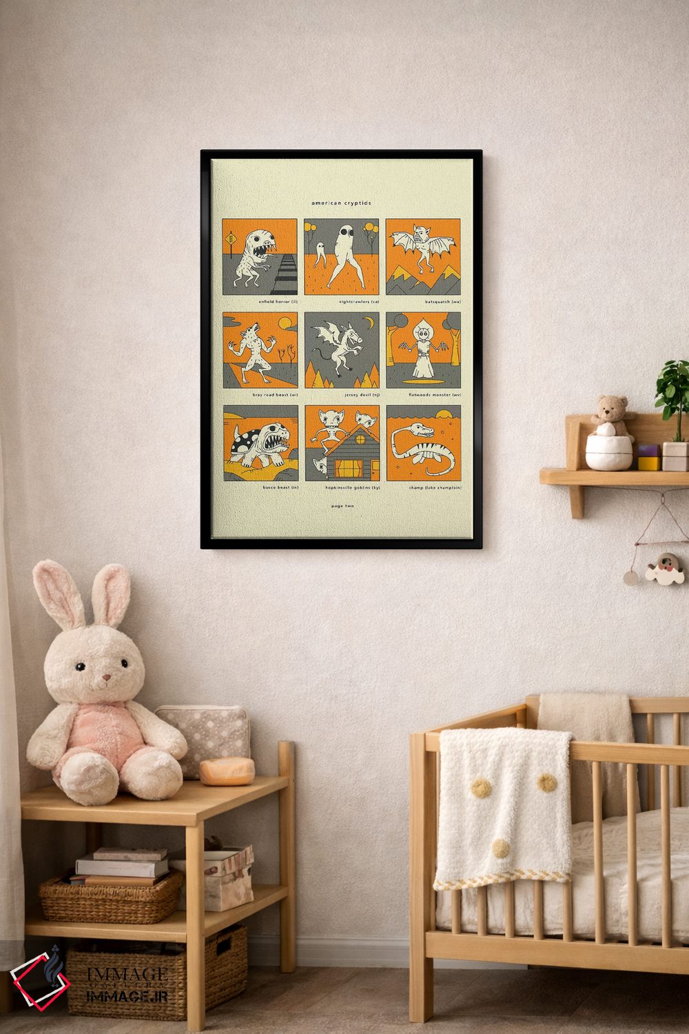 تابلو دکوراتیو موجودات ناشناخته آمریکایی صفحه II اثر جازبری بلو - D5B