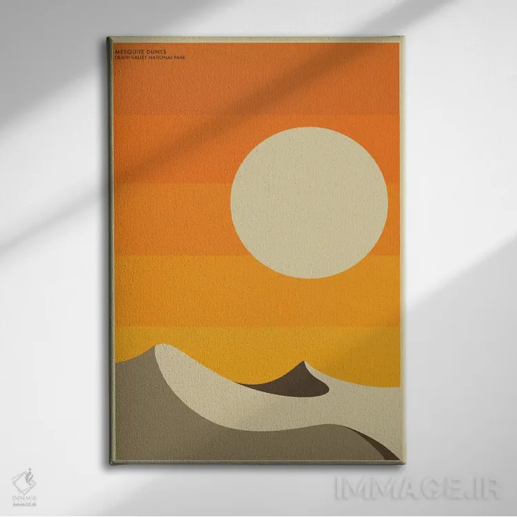 تابلو دکوراتیو دره مرگ I اثر جازبری بلو - نمای روبهرو روی دیوار