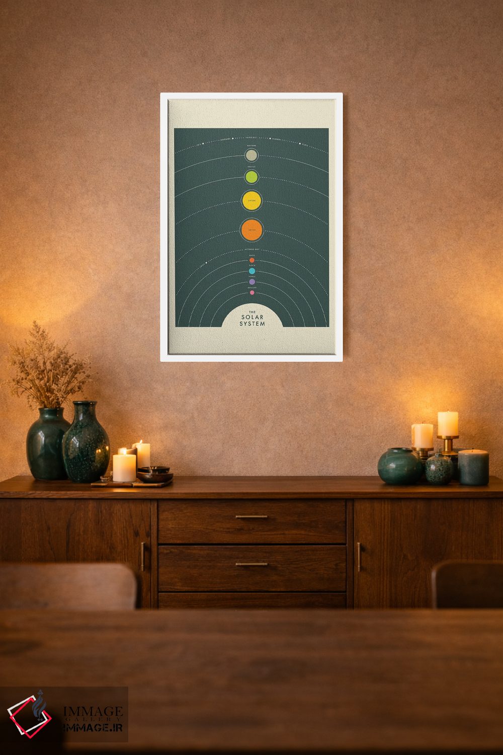 تابلو مینیمال منظومه شمسی I اثر جازبری بلو - D1W