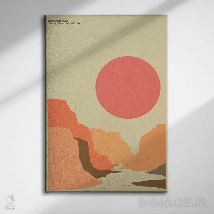 تابلو دکوراتیو گرند کنیون اثر جازبری بلو - نمای روبهرو روی دیوار