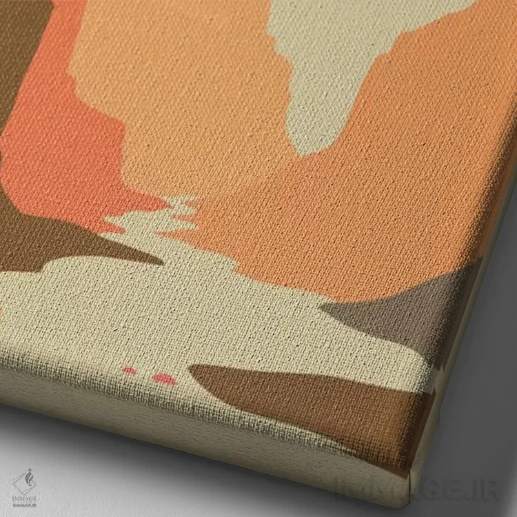 تابلو دکوراتیو گرند کنیون اثر جازبری بلو - نمای نزدیک بافت بوم