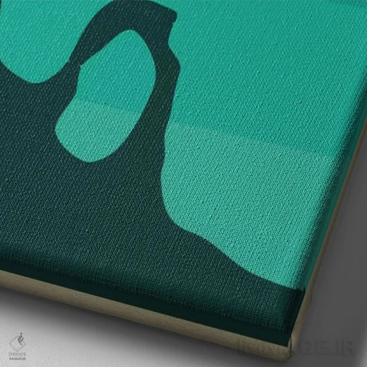 تابلو مینیمال طاق ها اثر جازبری بلو - نمای نزدیک بافت بوم