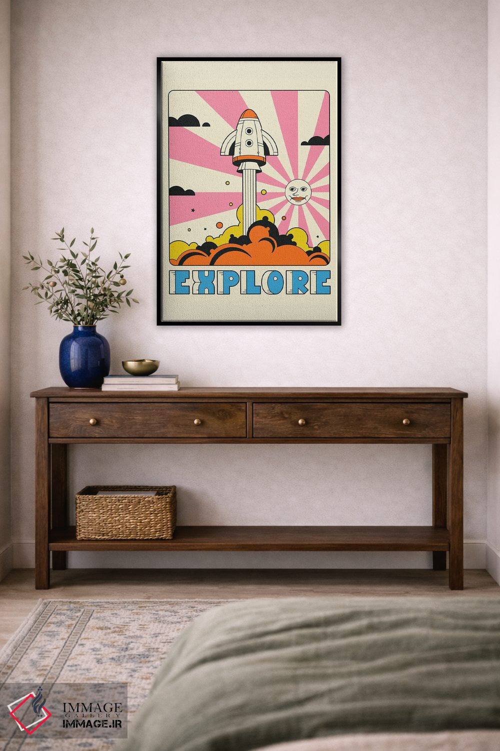 تابلو دکوراتیو کاوش II اثر جازبری بلو - D4B