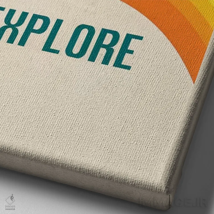 تابلو دکوراتیو منظومه شمسی اثر جازبری بلو - نمای نزدیک بافت بوم