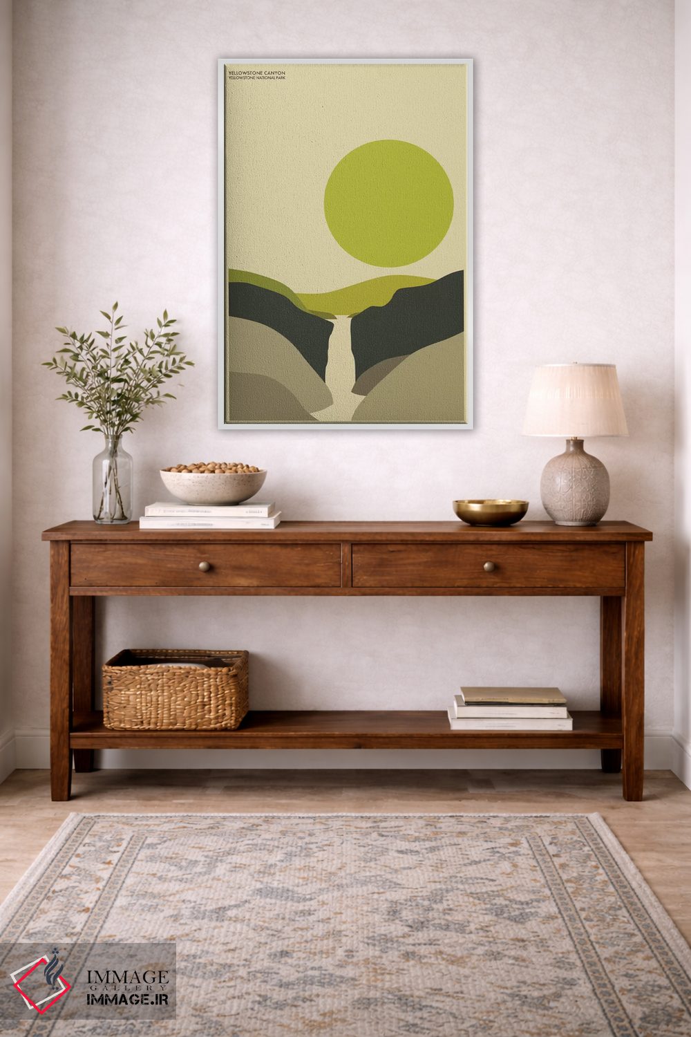 تابلو مینیمال یلواستون اثر جازبری بلو - D1W