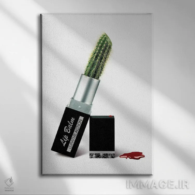 تابلو دکوراتیو بالم لب اثر جی.ای. باسالو - نمای روبهرو روی دیوار