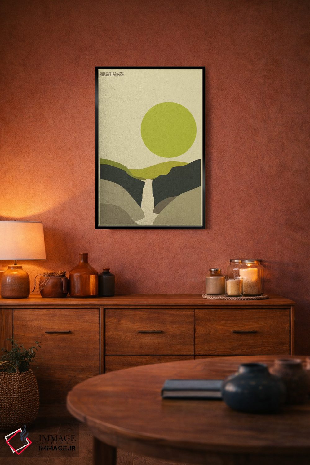 تابلو مینیمال یلواستون اثر جازبری بلو - D5B