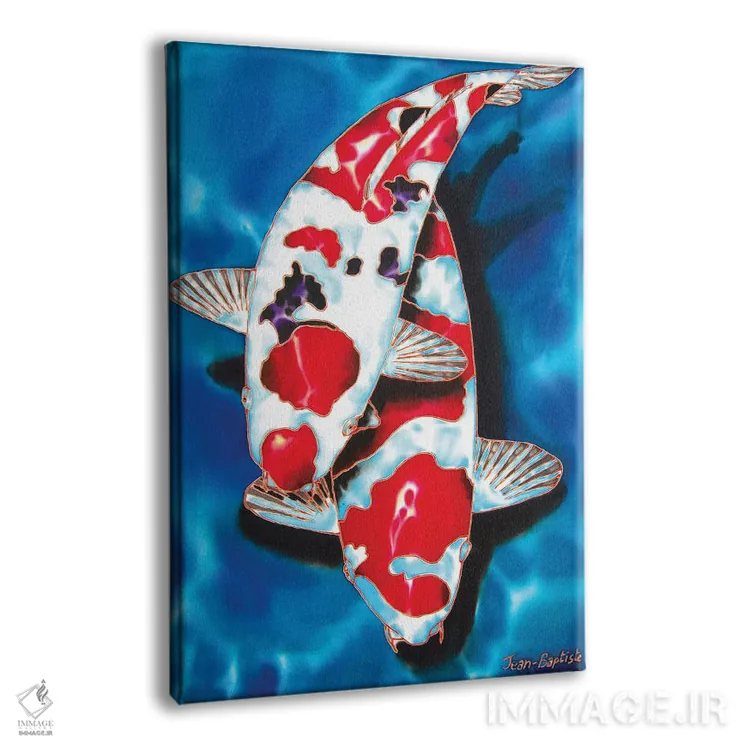 تابلو دکوراتیو ۲ ماهی کوی اثر دنیل ژان-باپتیست - نمای پرسپکتیو محصول