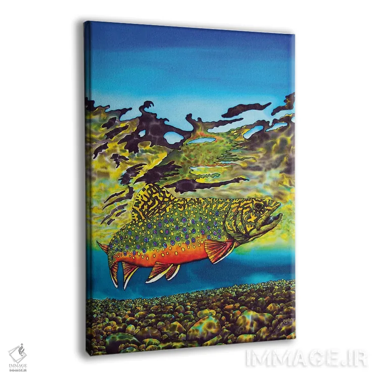 تابلو دکوراتیو قزل آلای جویبار اثر دنیل ژان-باپتیست - نمای پرسپکتیو محصول