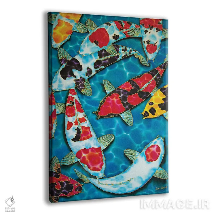 تابلو دکوراتیو کوی ژاپنی فربه اثر دنیل ژان-باپتیست - نمای پرسپکتیو محصول