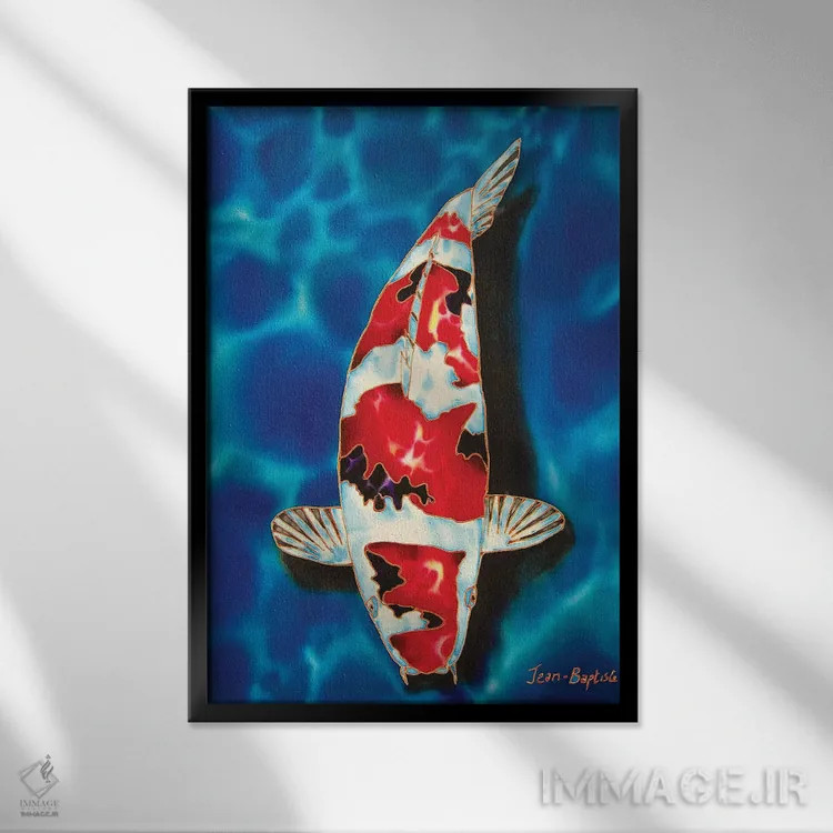 تابلو دکوراتیو ۱ ماهی کوی اثر دنیل ژان-باپتیست - نمای قابدار مشکی