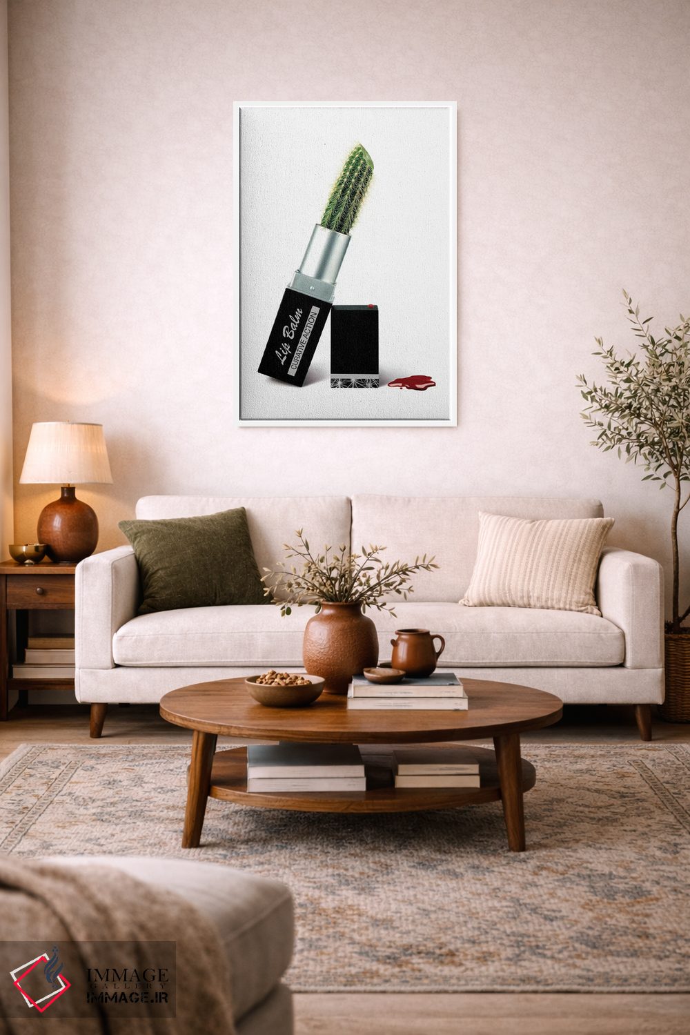 تابلو دکوراتیو بالم لب اثر جی.ای. باسالو - D3W