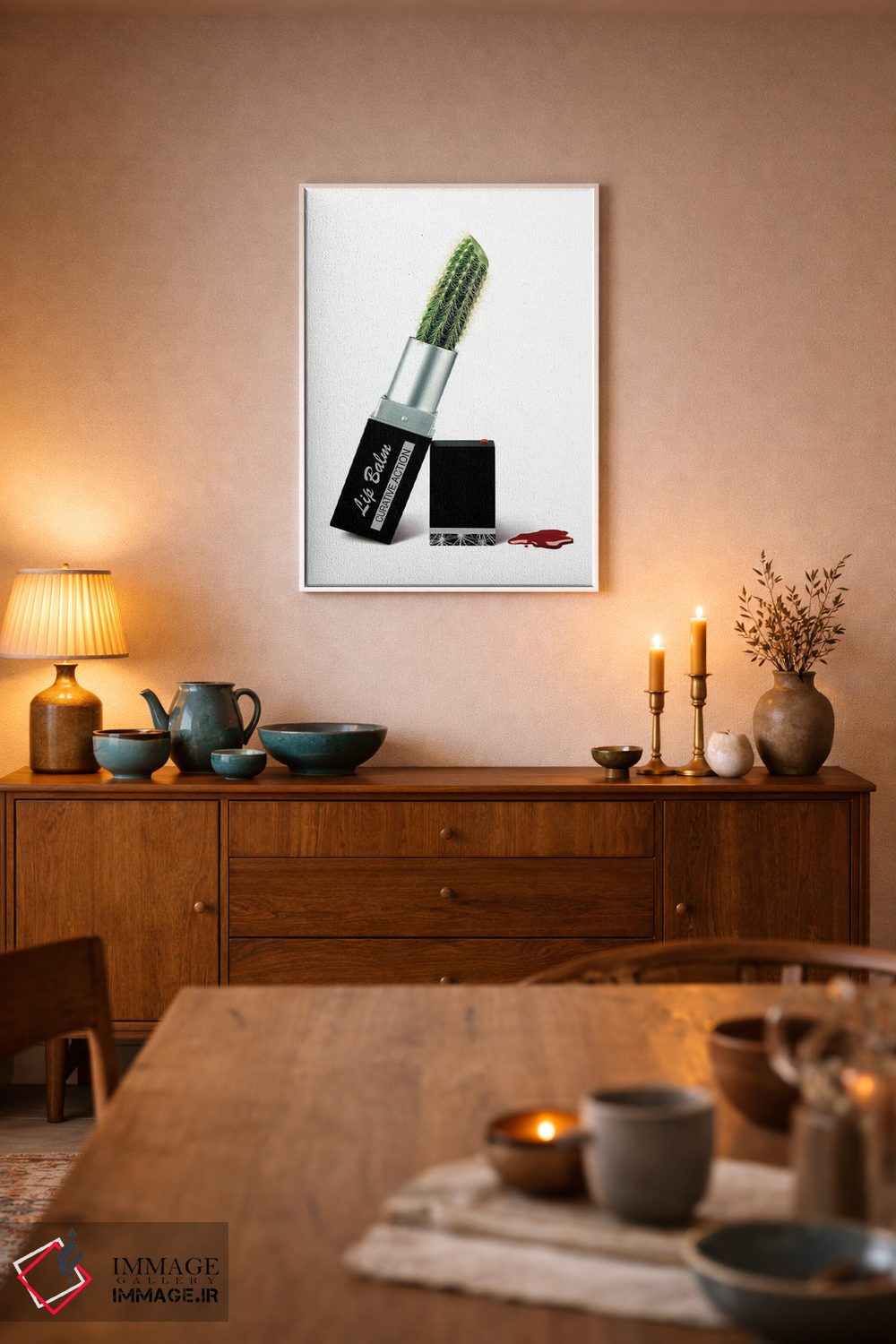 تابلو دکوراتیو بالم لب اثر جی.ای. باسالو - D5W