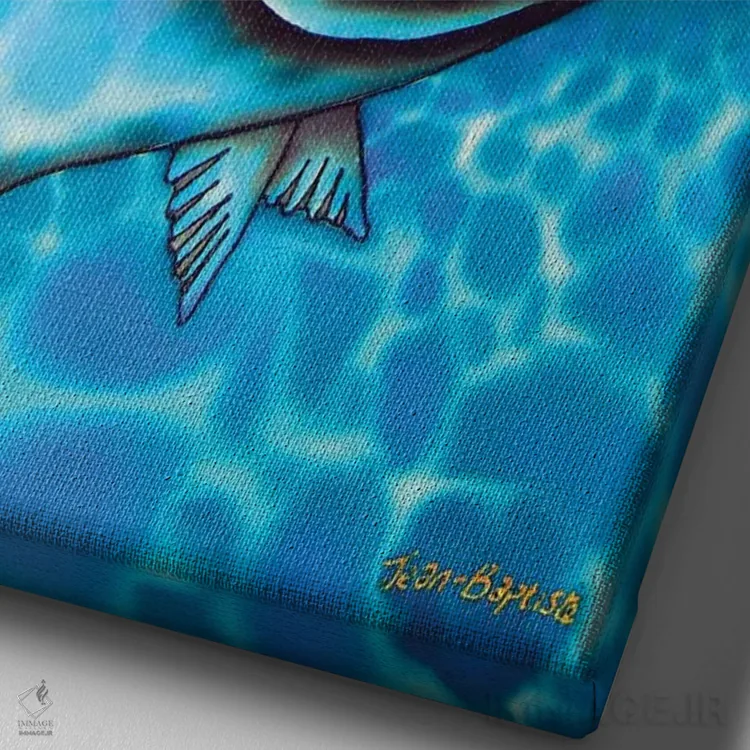 تابلو دکوراتیو جک چشم اسبی اثر دنیل ژان-باپتیست - نمای نزدیک بافت بوم