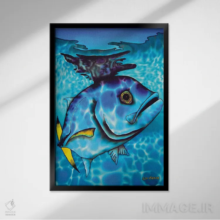 تابلو دکوراتیو جک چشم اسبی اثر دنیل ژان-باپتیست - نمای قابدار مشکی