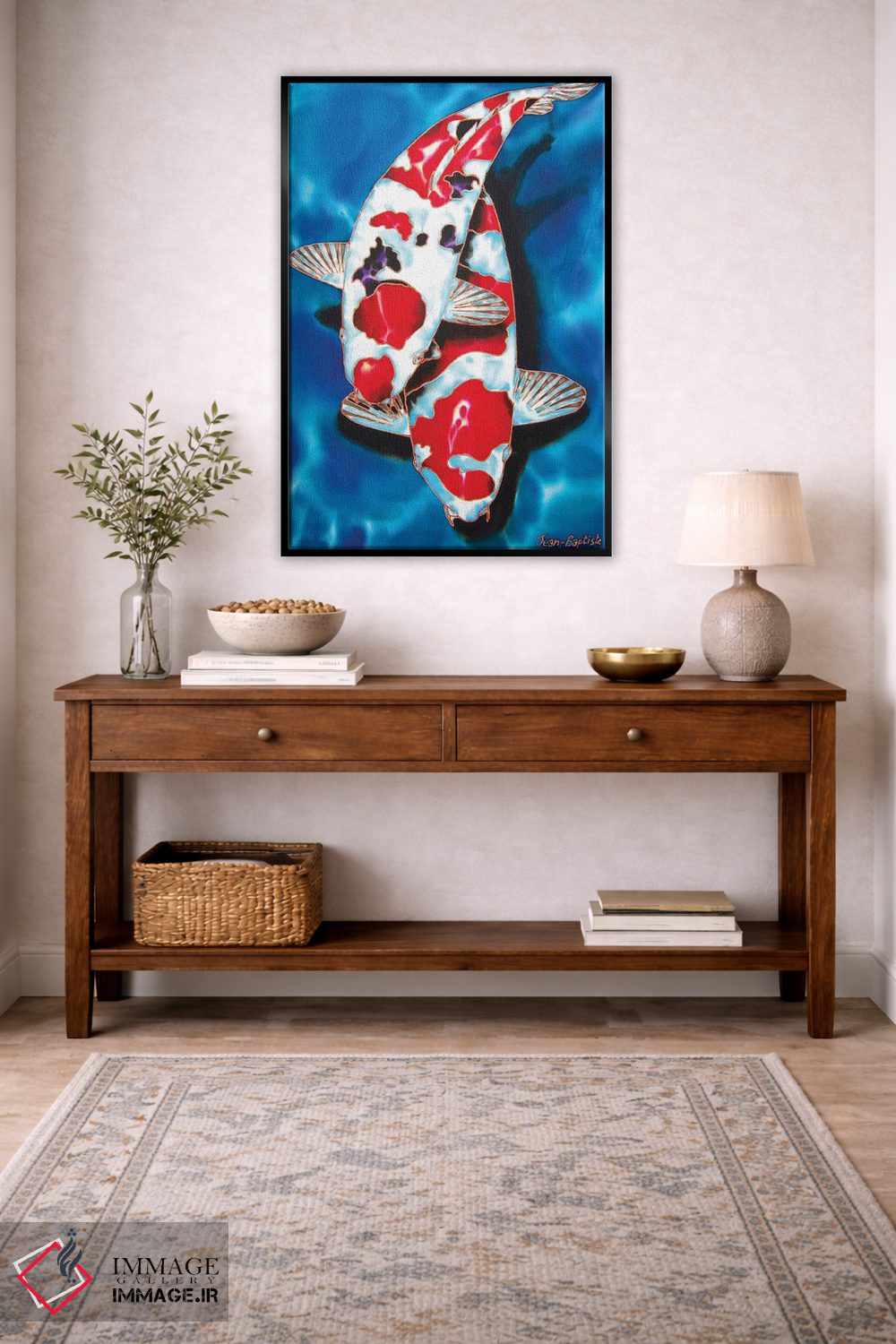 تابلو دکوراتیو ۲ ماهی کوی اثر دنیل ژان-باپتیست - D4B