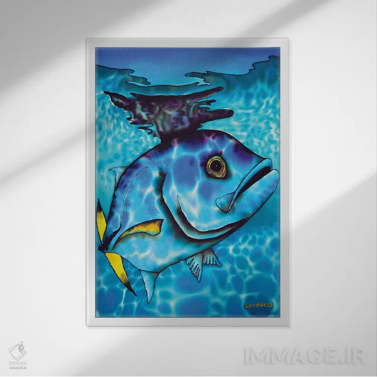 تابلو دکوراتیو جک چشم اسبی اثر دنیل ژان-باپتیست - نمای قابدار سفید