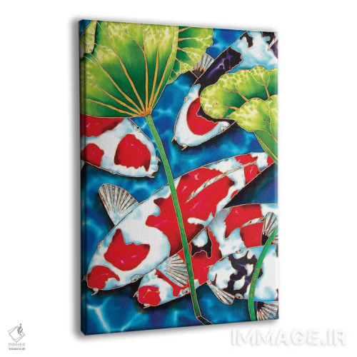 تابلو دکوراتیو باغ نیلوفر آبی اثر دنیل ژان-باپتیست - نمای پرسپکتیو محصول