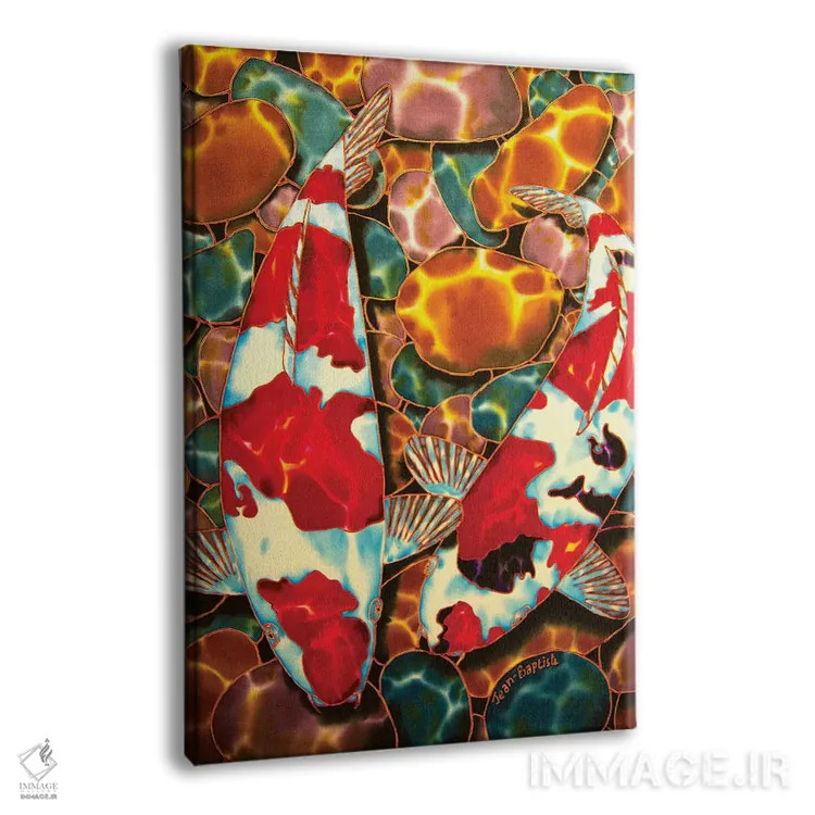 تابلو دکوراتیو کوی در برکه سنگ ریزه ای اثر دنیل ژان-باپتیست - نمای پرسپکتیو محصول