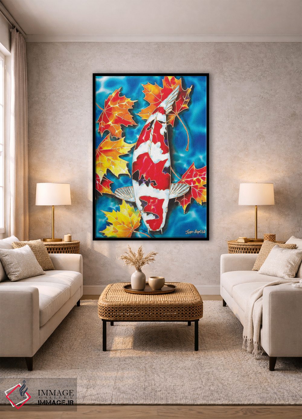 تابلو دکوراتیو کوی و برگ افرا اثر دنیل ژان-باپتیست - D1B