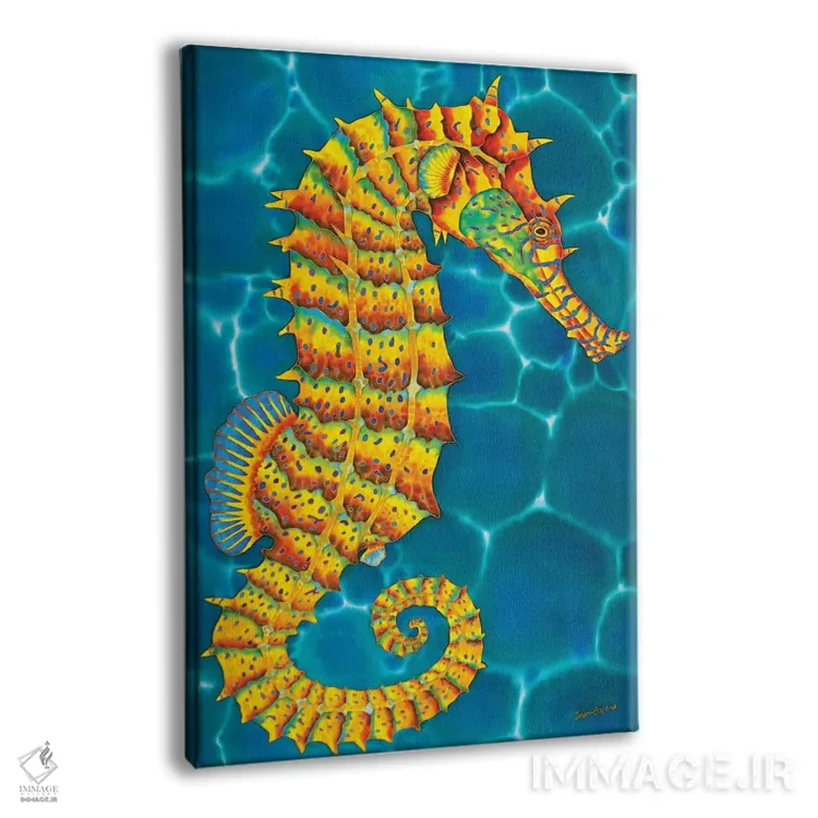 تابلو دکوراتیو اسب دریایی جامائیکایی اثر دنیل ژان-باپتیست - نمای پرسپکتیو محصول