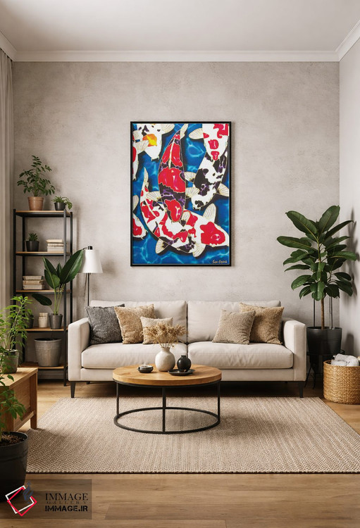 تابلو دکوراتیو باغ کوی ژاپنی اثر دنیل ژان-باپتیست - D1B