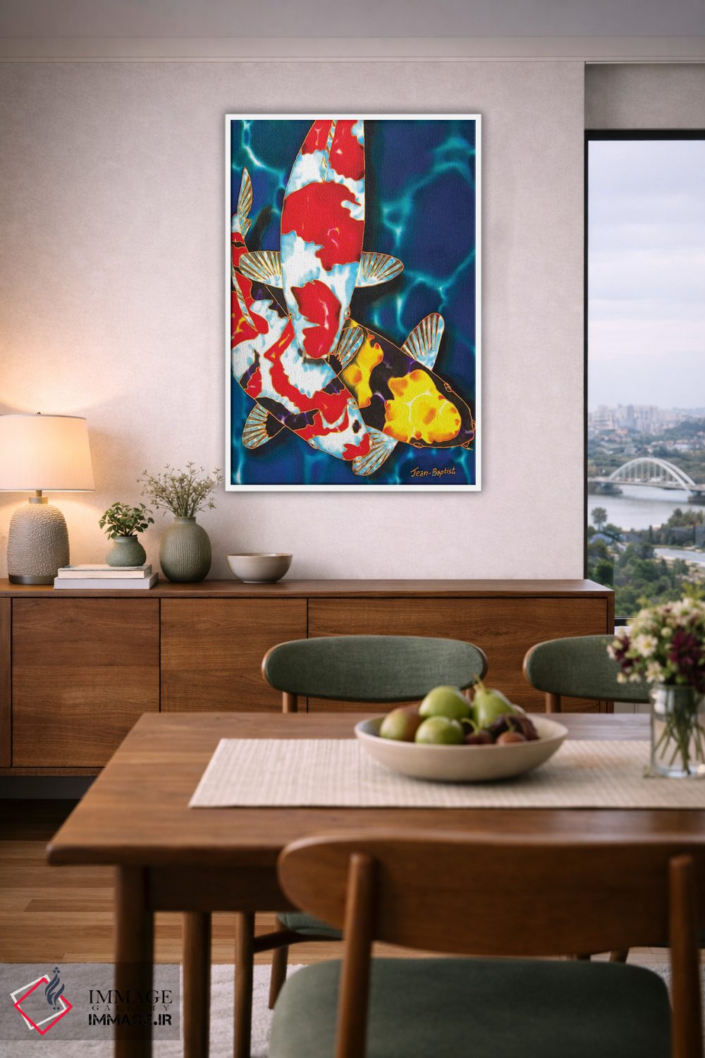 تابلو دکوراتیو ۳ ماهی کوی اثر دنیل ژان-باپتیست - D6W