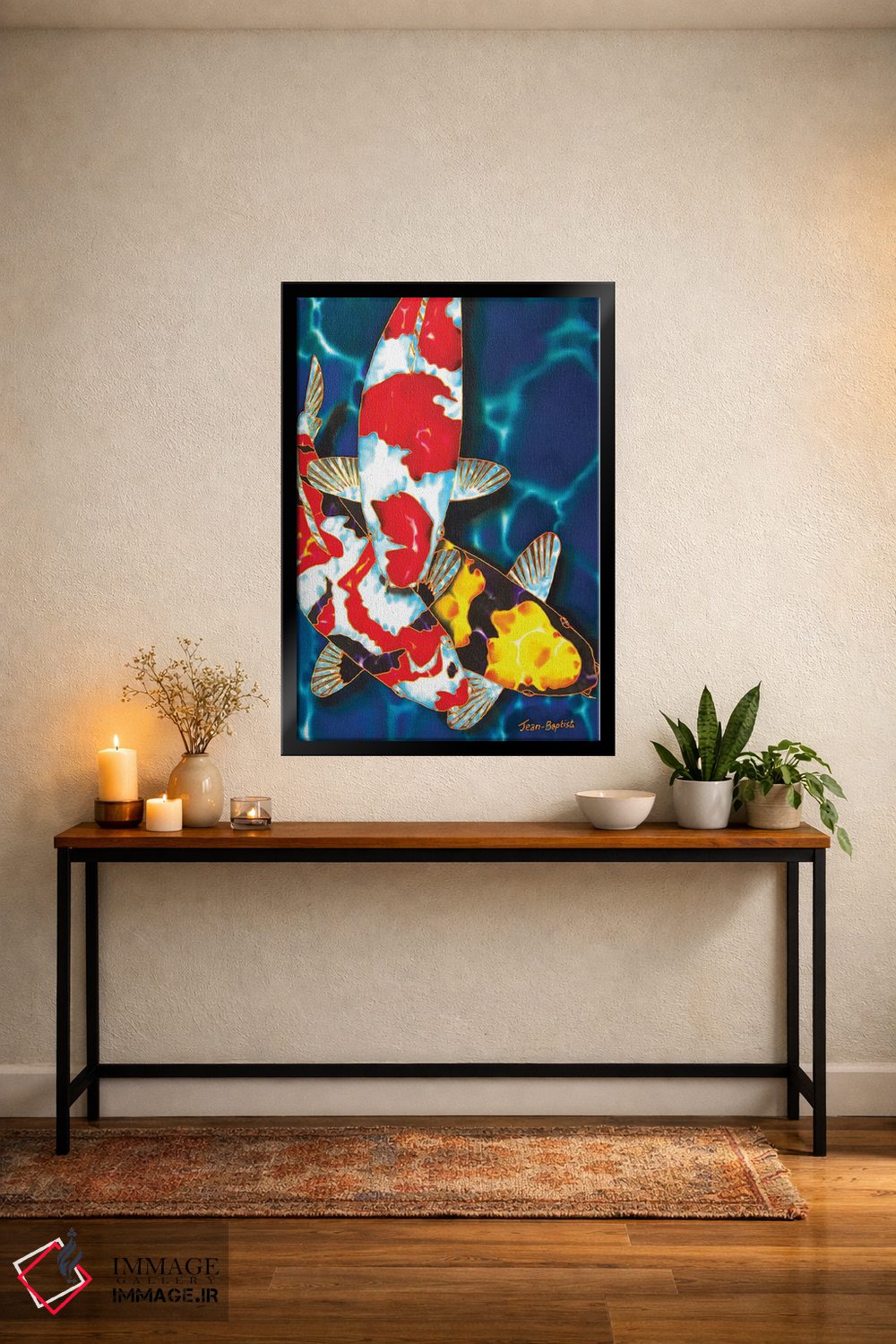 تابلو دکوراتیو ۳ ماهی کوی اثر دنیل ژان-باپتیست - D5B