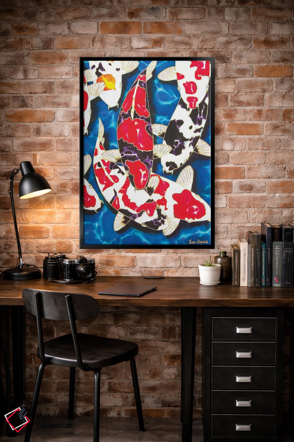 تابلو دکوراتیو باغ کوی ژاپنی اثر دنیل ژان-باپتیست - D5B