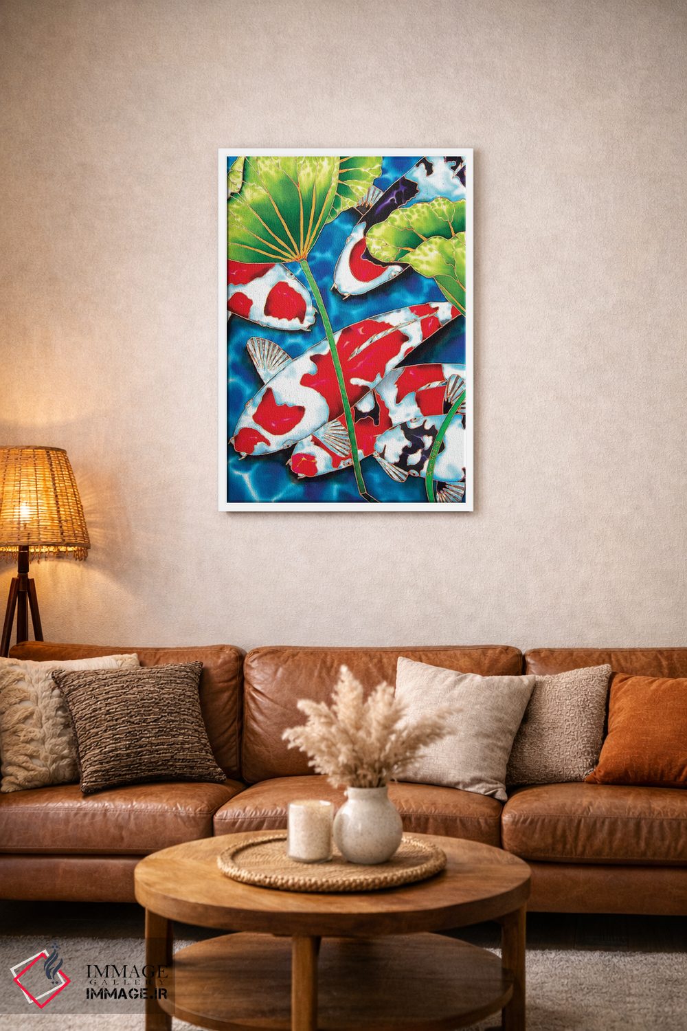 تابلو دکوراتیو باغ نیلوفر آبی اثر دنیل ژان-باپتیست - D2W