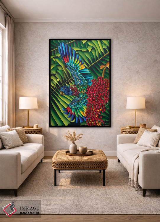 تابلو دکوراتیو پرنده بهشت سن لوسیا اثر دنیل ژان-باپتیست - D1B