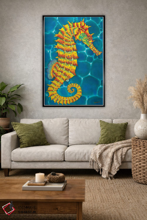 تابلو دکوراتیو اسب دریایی جامائیکایی اثر دنیل ژان-باپتیست - D2B