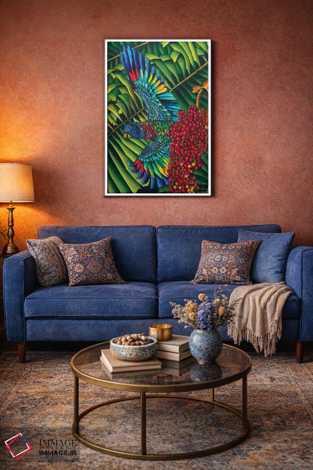 تابلو دکوراتیو پرنده بهشت سن لوسیا اثر دنیل ژان-باپتیست - D3W