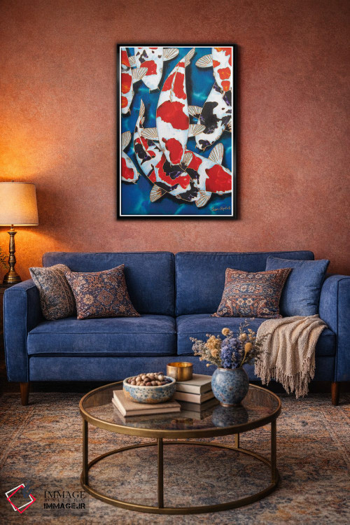 تابلو دکوراتیو ۸ ماهی کوی اثر دنیل ژان-باپتیست - D5B