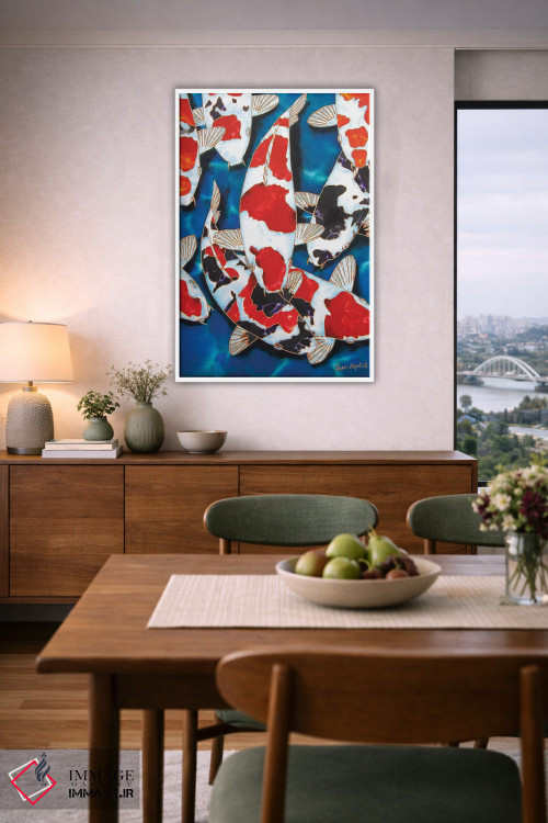 تابلو دکوراتیو ۸ ماهی کوی اثر دنیل ژان-باپتیست - D6W