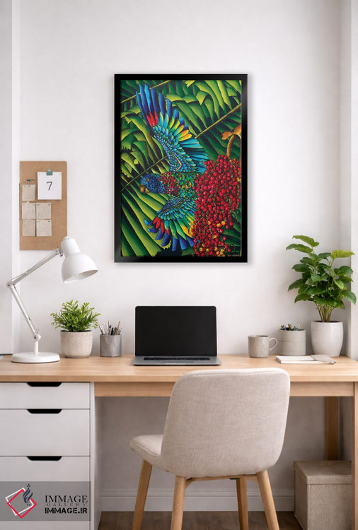 تابلو دکوراتیو پرنده بهشت سن لوسیا اثر دنیل ژان-باپتیست - D5B