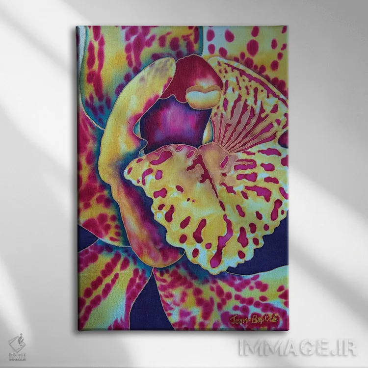 تابلو دکوراتیو ارکیده بانی II اثر دنیل ژان-باپتیست - نمای روبهرو روی دیوار