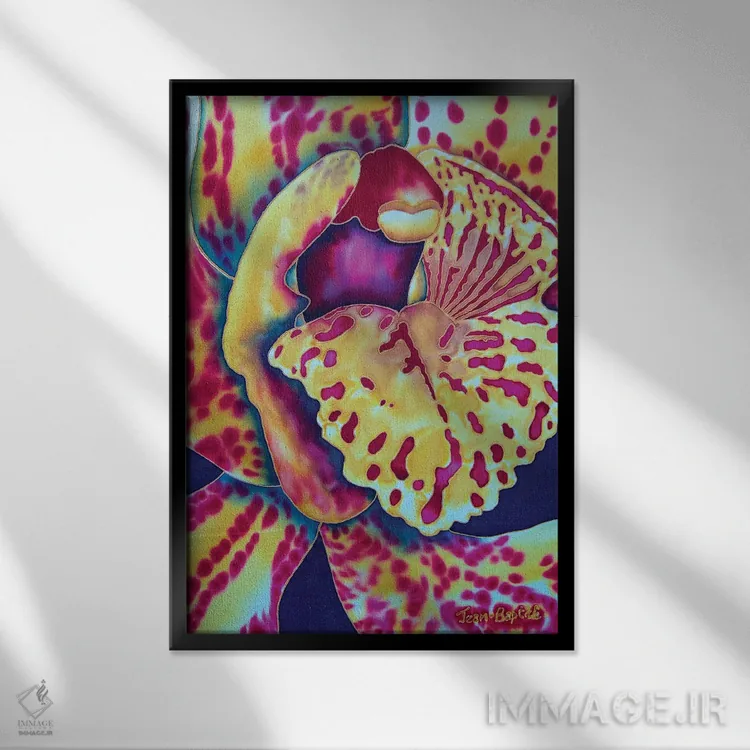 تابلو دکوراتیو ارکیده بانی II اثر دنیل ژان-باپتیست - نمای قابدار مشکی