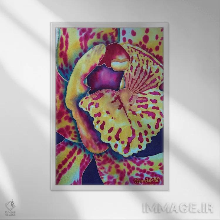 تابلو دکوراتیو ارکیده بانی II اثر دنیل ژان-باپتیست - نمای قابدار سفید