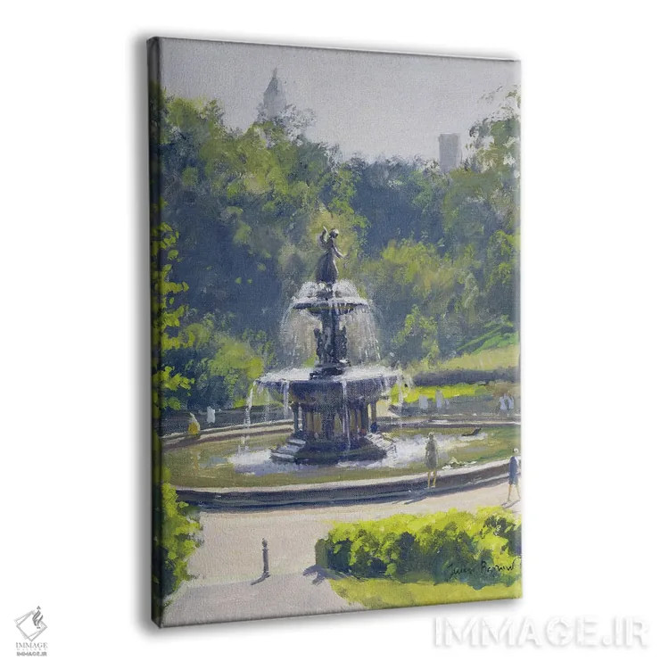 تابلو کلاسیک Central Park, 1996,فواره بتسدا، سنترال پارک، ۱۹۹۶ اثر جولیان بارو - نمای پرسپکتیو محصول