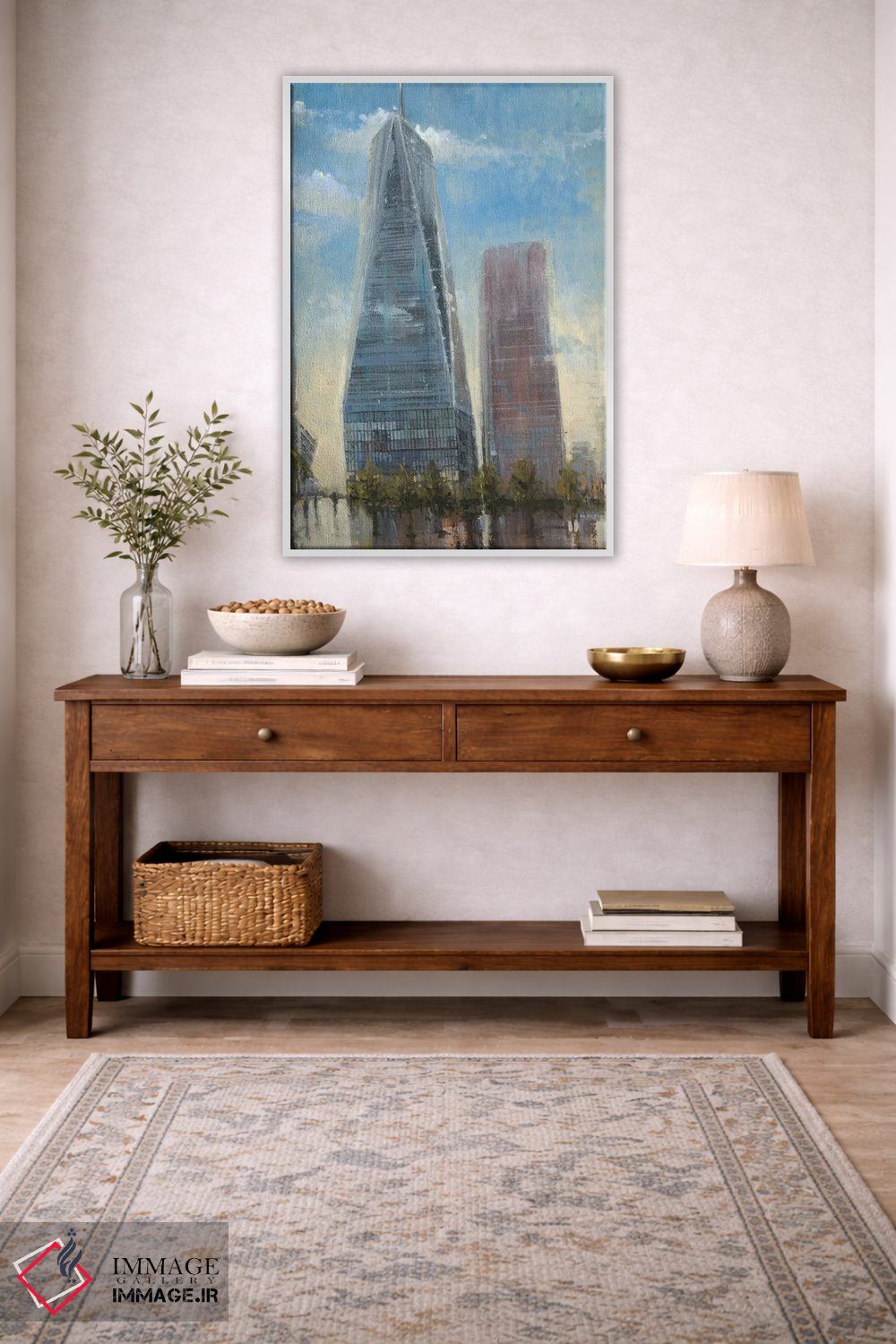 تابلو دکوراتیو برج آزادی اثر جوزف کیتس - D2W